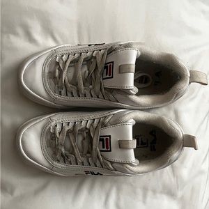 Fila White Chunky Sneakers